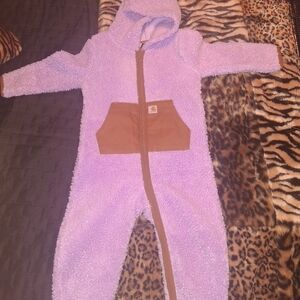 Carhartt Lavender and Brown Kids One Piece